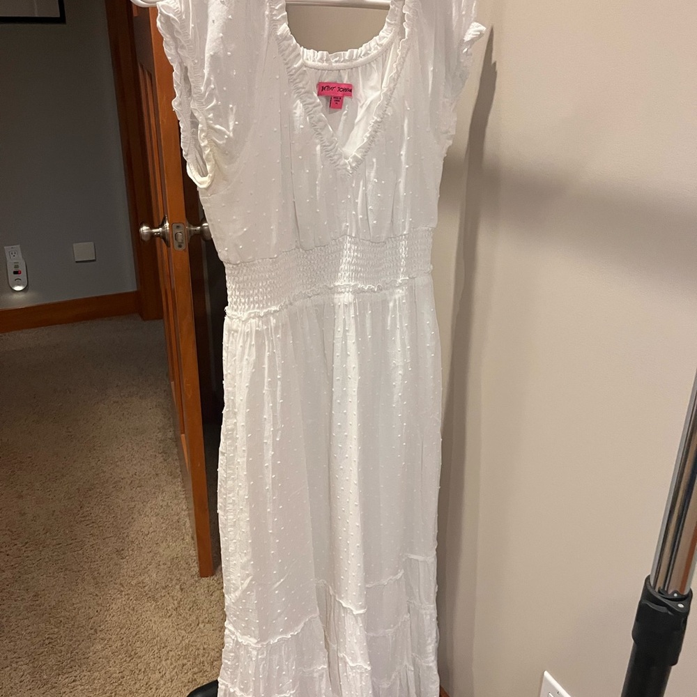 Betsey Johnson White Maxi Dress
